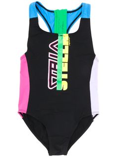 Stella McCartney Kids купальник в стиле колор-блок