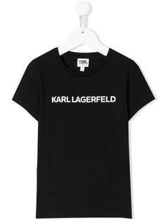 Karl Lagerfeld Kids футболка с логотипом