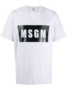 MSGM футболка с логотипом