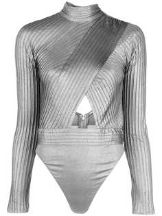 Tadashi Shoji блузка-боди с вырезными деталями