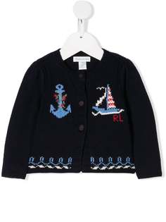 Ralph Lauren Kids вязаный кардиган с принтом