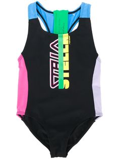 Stella McCartney Kids купальник с логотипом Stella