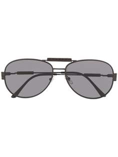 Versace Eyewear массивные солнцезащитные очки-авиаторы