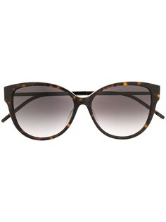Saint Laurent Eyewear солнцезащитные очки в оправе кошачий глаз черепаховой расцветки