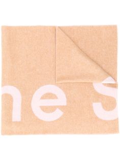 Acne Studios жаккардовый шарф с логотипом