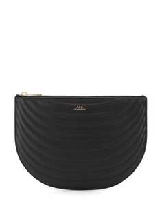A.P.C. стеганый клатч с логотипом