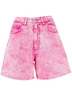 MSGM шорты с выбеленным эффектом