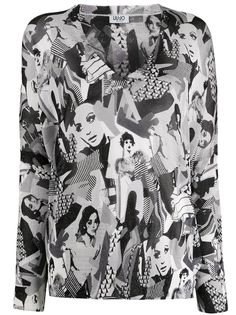 LIU JO джемпер с принтом