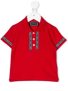 Versace Kids рубашка-поло с логотипом
