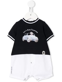 Lapin House комбинезон в стиле колор-блок с вышивкой Lets Ride Together