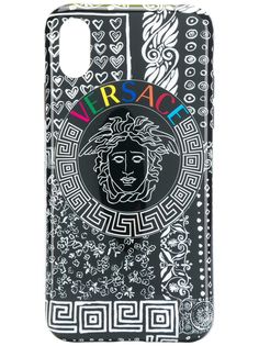 Versace чехол для iPhone X с логотипом