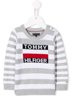 Tommy Hilfiger Junior полосатый джемпер свободного кроя