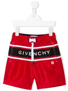 Givenchy Kids плавки-шорты с кулиской и логотипом