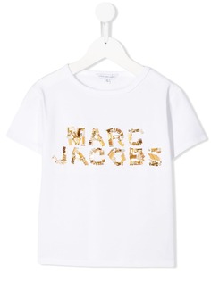 The Marc Jacobs Kids футболка с декорированным логотипом