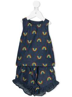 Stella McCartney Kids джинсовый комбинезон с принтом