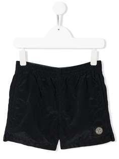 Stone Island Junior шорты с эластичным поясом и нашивкой-логотипом