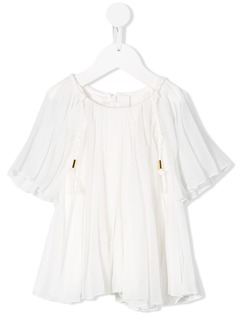 Chloé Kids блузка со складками