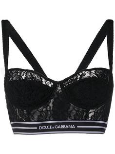 Dolce & Gabbana кружевной топ-бралетт