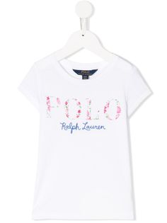 Ralph Lauren Kids футболка с аппликацией логотипа