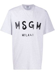 MSGM футболка с логотипом