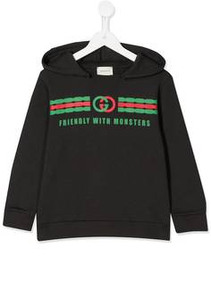 Gucci Kids худи с принтом GG
