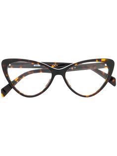 Moschino Eyewear солнцезащитные очки в оправе кошачий глаз с заклепками