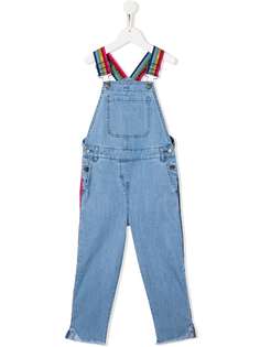Stella McCartney Kids комбинезон из денима с контрастной отделкой