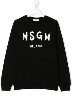 Msgm Kids толстовка с логотипом