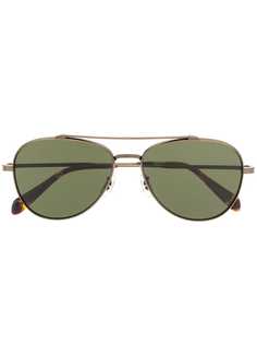 Oliver Peoples солнцезащитные очки-авиаторы Rikson