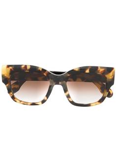 Emmanuelle Khanh солнцезащитные очки в квадратной оправе черепаховой расцветки