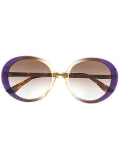 Emmanuelle Khanh круглые солнцезащитные очки с эффектом градиента