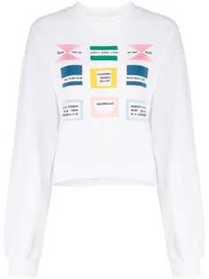 Être Cécile свитер Flag Alexis с длинными рукавами и принтом