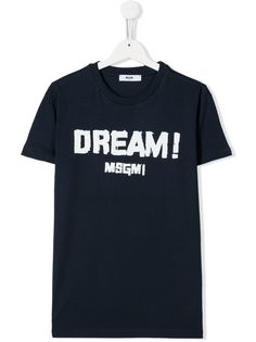 Msgm Kids футболка с принтом Dream