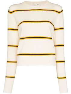 Reformation кашемировый джемпер в полоску