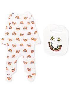 Stella McCartney Kids комплект из пижамы и нагрудника с принтом