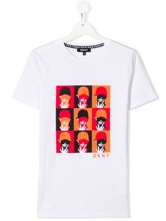 Dkny Kids футболка с графичным принтом