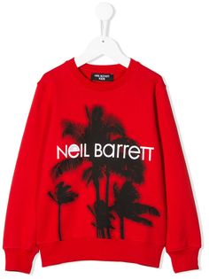 Neil Barrett Kids свитер с длинными рукавами и логотипом