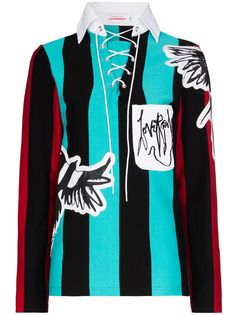 Charles Jeffrey Loverboy свитер Magpie в полоску