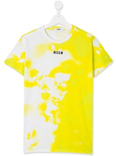Msgm Kids футболка с абстрактным принтом
