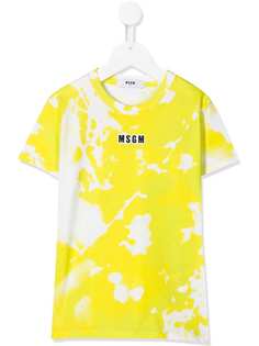 Msgm Kids футболка с абстрактным логотипом