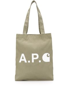 A.P.C. сумка на плечо с логотипом из коллаборации с Carhartt
