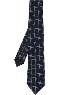 Emporio Armani галстук со сплошным принтом