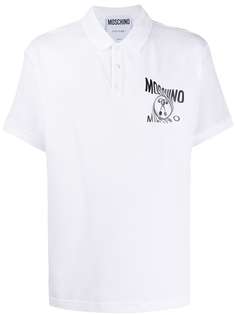 Moschino рубашка-поло с логотипом Milano