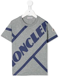 Moncler Kids футболка с круглым вырезом и графичным принтом