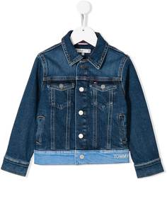 Tommy Hilfiger Junior джинсовая куртка в технике пэчворк