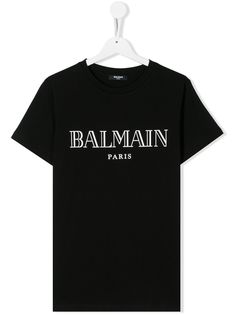 Balmain Kids футболка с логотипом