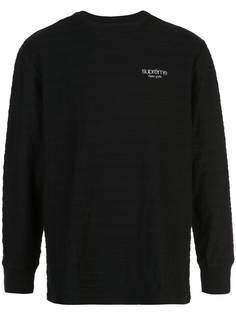 Supreme полосатая футболка с длинными рукавами
