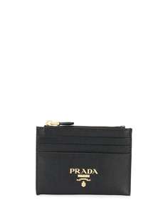 Prada картхолдер с металлическим логотипом