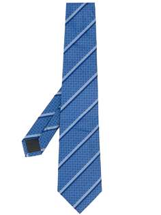 Fendi жаккардовый галстук в диагональную полоску
