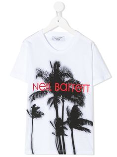 Neil Barrett Kids футболка с принтом